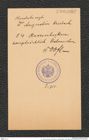 k.k. naturhistorisches Hofmuseum, Intendanzakten 1885-1896 (Hauer), Aktenzahl Z.715/1889, Seite 1
